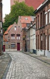 Street At Brugge Stock Photography