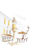 Street Cafe stock illustration Street Cafe stock illustration