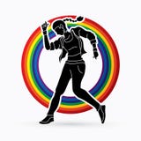 Street Dance, Dancer action graphic vector. vector illustration Street Dance, Dancer action graphic vector. vector illustration