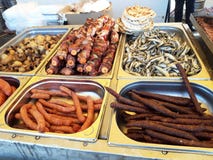 Street food festival. grilled meat and vegetables stock image Street food festival. grilled meat and vegetables stock image