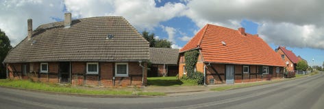 Street with houses, listed as monuments, in Willerswalde, Germany Royalty Free Stock Photo Street with houses, listed as monuments, in Willerswalde, Germany Royalty Free Stock Photo