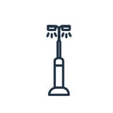 Street light icon vector isolated on white background, Street light sign royalty free illustration Street light icon vector isolated on white background, Street light sign royalty free illustration