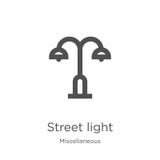 street light icon vector from miscellaneous collection. Thin line street light outline icon vector illustration. Outline, thin stock illustration street light icon vector from miscellaneous collection. Thin line street light outline icon vector illustration. Outline, thin stock illustration