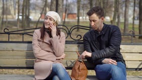 Street robber pulls out of women`s bags purse stock images Street robber pulls out of women`s bags purse stock images