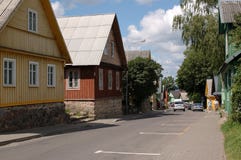 street trakai стоковая фотография street trakai стоковая фотография
