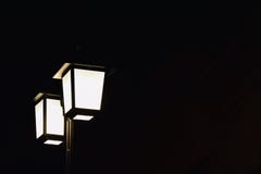 Streetlights lighting Night bright streetlights stock photography Streetlights lighting Night bright streetlights stock photography