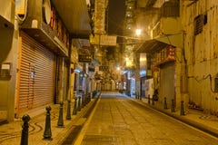 Streets Of Historic Macau At Night Stock Photos Streets Of Historic Macau At Night Stock Photos