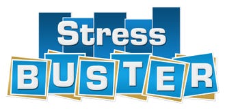 Stress Buster Blue Stripes Squares Stock Photography