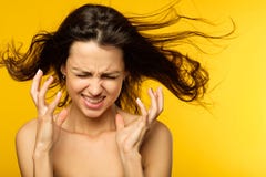 Stress emotional breakdown angry woman distress stock images Stress emotional breakdown angry woman distress stock images