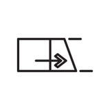 Stretch icon vector sign and symbol isolated on white background stock illustration Stretch icon vector sign and symbol isolated on white background stock illustration