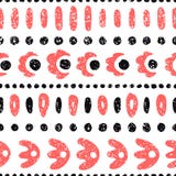 Striped seamless ethnic pattern. Vintage print for textiles, grunge texture. Vector illustration. vector illustration Striped seamless ethnic pattern. Vintage print for textiles, grunge texture. Vector illustration. vector illustration
