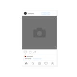 Strona projekta szablon dla ogólnospołecznych sieci z miejscem dla fotografii royalty ilustracja Strona projekta szablon dla ogólnospołecznych sieci z miejscem dla fotografii royalty ilustracja