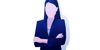 Strong and independent business lady stock illustration Strong and independent business lady stock illustration