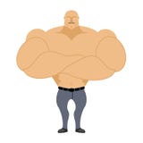 Strong man. Bodybuilder, athlete on a white background. Man with royalty free illustration Strong man. Bodybuilder, athlete on a white background. Man with royalty free illustration