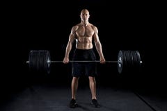 Strong Man Deadlifts A Lot Of Weight Royalty Free Stock Photos Strong Man Deadlifts A Lot Of Weight Royalty Free Stock Photos