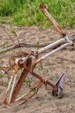 Struttura abbandonata della bici fotografia stock Struttura abbandonata della bici fotografia stock