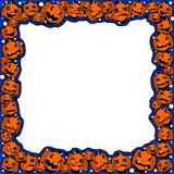 Struttura di Halloween con le zucche delle emozioni differenti royalty illustrazione gratis Struttura di Halloween con le zucche delle emozioni differenti royalty illustrazione gratis