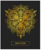 Struttura floreale di vettore nello stile orientale Elemento decorato per progettazione Posto per testo Fotografia Stock Struttura floreale di vettore nello stile orientale Elemento decorato per progettazione Posto per testo Fotografia Stock
