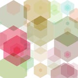 Struttura rosa-chiaro e gialla di vettore con gli esagoni variopinti Illustrazione degli esagoni colorati su superficie bianca illustrazione vettoriale Struttura rosa-chiaro e gialla di vettore con gli esagoni variopinti Illustrazione degli esagoni colorati su superficie bianca illustrazione vettoriale