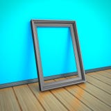 Struttura vuota della foto o dell'immagine sul pavimento di legno Fotografia Stock Libera da Diritti Struttura vuota della foto o dell'immagine sul pavimento di legno Fotografia Stock Libera da Diritti