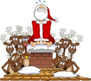 Stuck_santa_02 ilustración del vector Stuck_santa_02 ilustración del vector