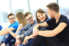 Student group chatting stock image Student group chatting stock image