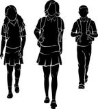 Students with Backpack Royalty Free Illustration Students with Backpack Royalty Free Illustration