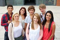 Students outside college royalty free stock images Students outside college royalty free stock images