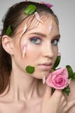 Studio portrait of a beautiful young woman. royalty free stock images Studio portrait of a beautiful young woman. royalty free stock images