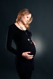 Studio Shot Of Pregnant Woman Royalty Free Stock Photo