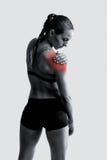 My shoulder hurts royalty free stock photo My shoulder hurts royalty free stock photo