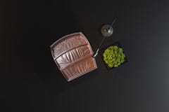 Modernes Rotes Und Schwarzes Wohnzimmer Stock Abbildung - Illustration