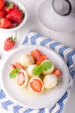 Stuffed strawberry dumplings stock photo Stuffed strawberry dumplings stock photo