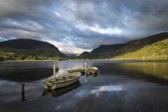 Stunning dramatic stormy sky formations over breathtaking mounta Stock Image Stunning dramatic stormy sky formations over breathtaking mounta Stock Image