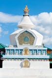 Stupa budista de la pagoda, Ivolginsky datsan foto de archivo Stupa budista de la pagoda, Ivolginsky datsan foto de archivo