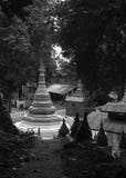 STUPA BUILT IN MONASTERY, MANDALAY, MYANMAR stock photo STUPA BUILT IN MONASTERY, MANDALAY, MYANMAR stock photo