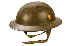 Sturzhelm des Ersten Weltkrieges lokalisiert auf Weiß Lizenzfreies Stockbild Sturzhelm des Ersten Weltkrieges lokalisiert auf Weiß Lizenzfreies Stockbild