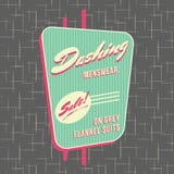 style Logo Design de devanture de magasin des années 1950 illustration de vecteur style Logo Design de devanture de magasin des années 1950 illustration de vecteur