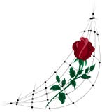 stylized redrose bakgrund isolerad white royaltyfri illustrationer stylized redrose bakgrund isolerad white royaltyfri illustrationer