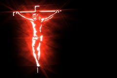 Stylizowana religijna ilustracja na czarnym tle ilustracji Stylizowana religijna ilustracja na czarnym tle ilustracji