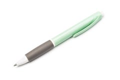 Stylo bille haut étroit d'isolement sur le fond blanc images stock Stylo bille haut étroit d'isolement sur le fond blanc images stock