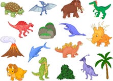 Styracosaurus, spinosaurus, ichthyosaur, tyrannosaur, pterodacty ελεύθερη απεικόνιση δικαιώματος Styracosaurus, spinosaurus, ichthyosaur, tyrannosaur, pterodacty ελεύθερη απεικόνιση δικαιώματος
