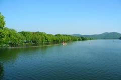 Su di of west lake of China in March stock photos Su di of west lake of China in March stock photos