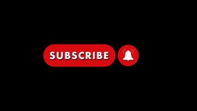 Subscribe Button and Bell with Cool Animation Stock Footage - Video of  website, symbol: 179024128