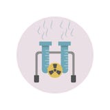 Substancje chemiczne, chemia, laboratorium, napromienianie, nauka koloru ikona Element globalnego nagrzania ilustracja Znaki i sy ilustracji Substancje chemiczne, chemia, laboratorium, napromienianie, nauka koloru ikona Element globalnego nagrzania ilustracja Znaki i sy ilustracji