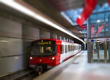 Subway train in Nuremberg stock photos Subway train in Nuremberg stock photos