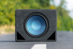 Subwoofers On The Road Outdoors Stock Photo Subwoofers On The Road Outdoors Stock Photo