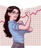 Successful Business Woman Graph Stock Images Successful Business Woman Graph Stock Images