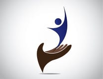 Successful talent management of young person mand vector illustration Successful talent management of young person mand vector illustration