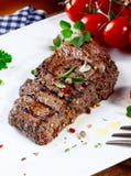 Succulent tender peppered steak stock photos Succulent tender peppered steak stock photos